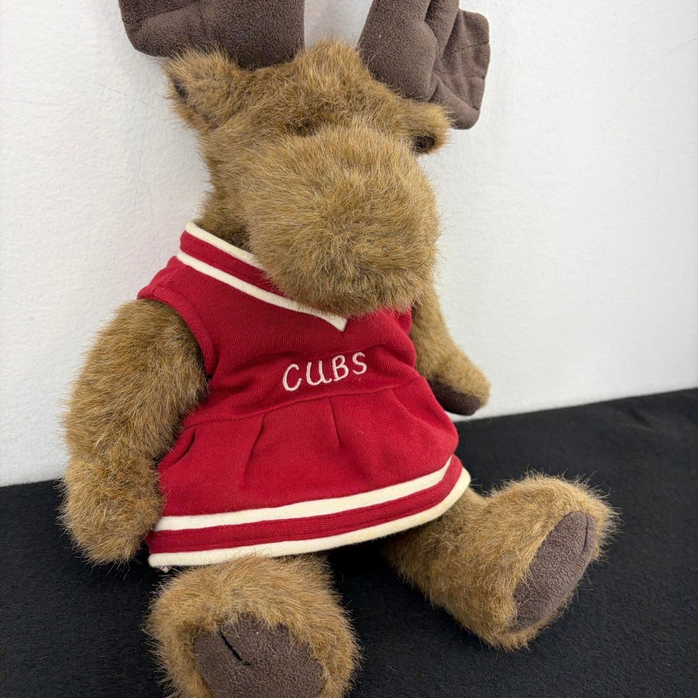 Boyds Bears Moose Plush Chicago Cubs Cheerleader Red Dress Vintage 2004 17 inch